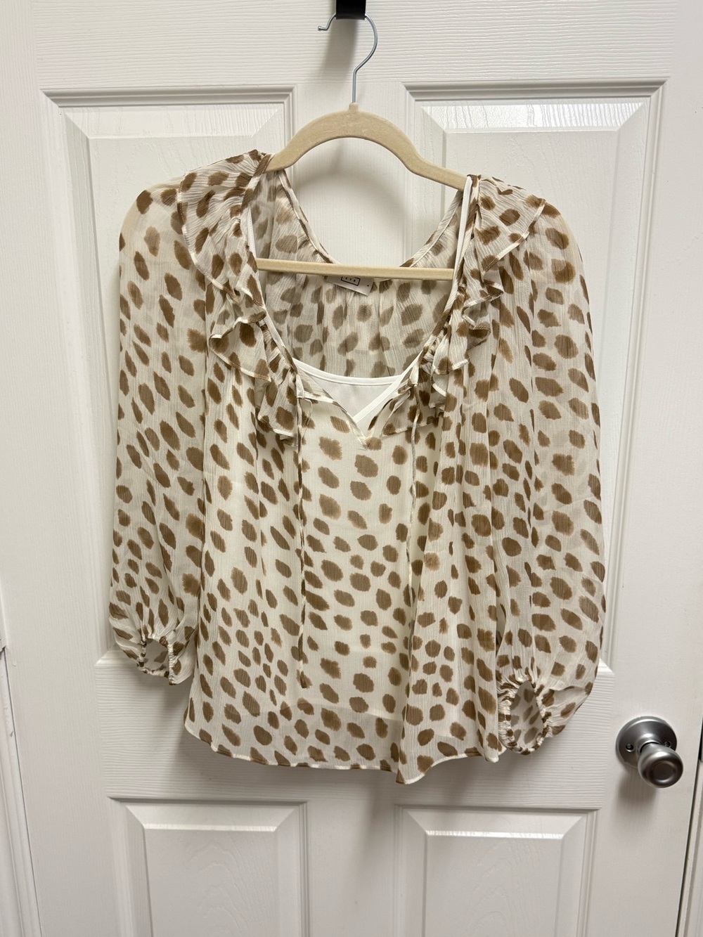 AYR Brown Spotted Blouse